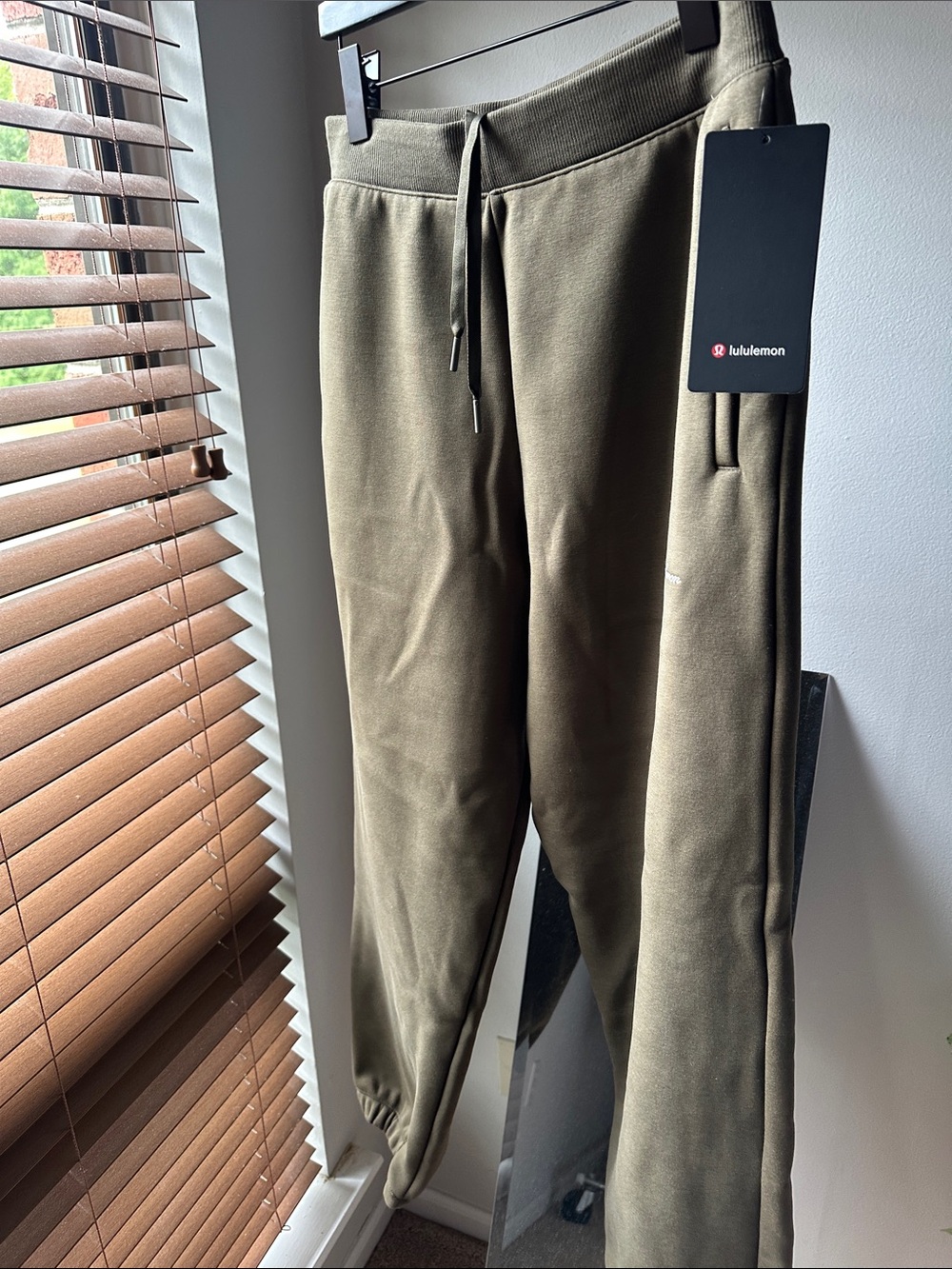 Lululemon big cozy jogger olive brown green